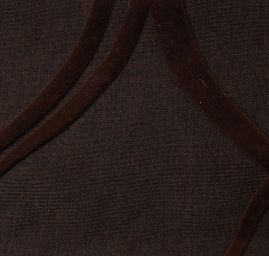 Linonovo Geometric chocolate semišový flock
