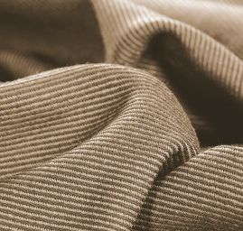 Pevnější bavlněná látka světle hnědá