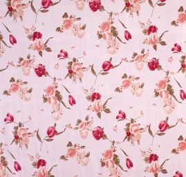 Úplet vzor květin růže růžový II.jakost