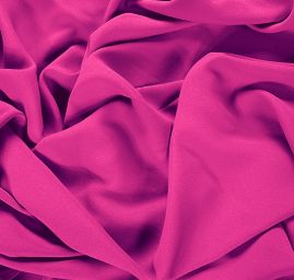 Žoržet jednobarevný hladký pastel sytě růžový