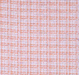 Imitace ručně tkané látky oranžovo/bílá