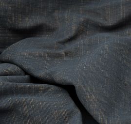 Imitace jeansoviny modrokrémová