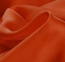 Bavlněný satén pevný cihlově červený