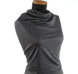 Úplet lamé tmavší šedostříbrný