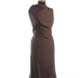 Imitace jeansoviny hnědohnědý melír