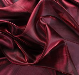 Organza šanžán vínovočerná