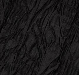 Látka kupón dva tvarované kraje černá