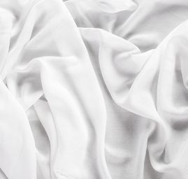 Voál viskozový bílý