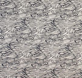 Bavlněná látka na šaty s abstraktním motivem