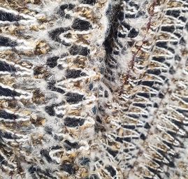 Imitace pleteniny směs vlny a moheru vzor vlnky