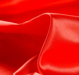 Atlas červený nepružný satén