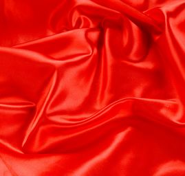 Atlas červený nepružný satén