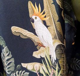 Satén s originálním potiskem Marlen černý