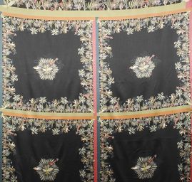 Satén s originálním potiskem Marlen černý