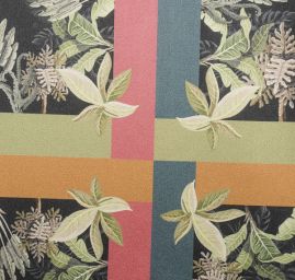 Satén s originálním potiskem Marlen černý