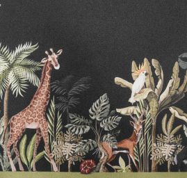 Satén s originálním potiskem Marlen černý