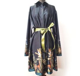 Satén s originálním potiskem Marlen černý