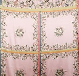 Satén s originálním potiskem Marlen  růžový