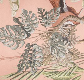 Satén s originálním potiskem Marlen losos - bordura