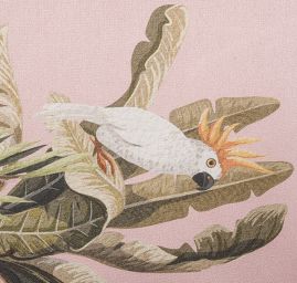 Satén originální tisk Marlen růžový-bordura