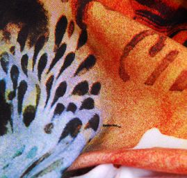 Úplet tisk fantazie barev