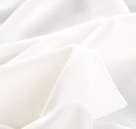 Samet pružný lomený bílý