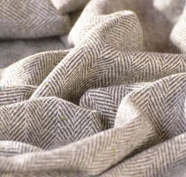 Látka na kostým/kabát vzor rybí kost