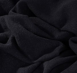 Buklé silný součkový úplet černý