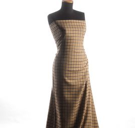 Vlněná kostýmovka kostka hnědá