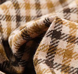 Vlněná kostýmovka kostka hnědá