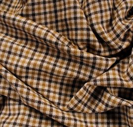 Vlněná kostýmovka kostka hnědá