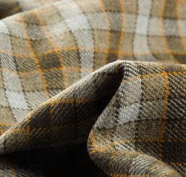 Vlněná kostýmovka kostka šedozelená