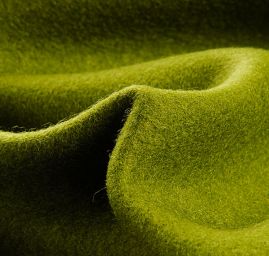 Vlněné sukno zelené s vlasem