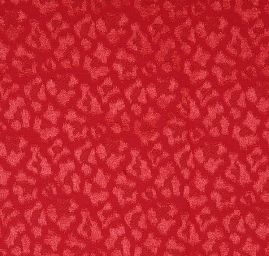 Žakárová látka bavlna směs zvířecí motiv červená