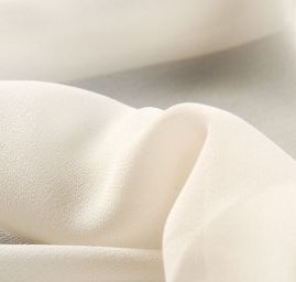 Žoržet hedvábný máslové barvy