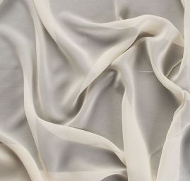 Žoržet hedvábný máslové barvy