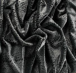 Imitace zvířecí srsti gepard šedý/černý