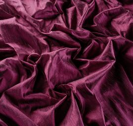 Hedvábný šantung vínový