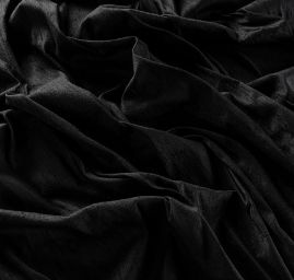 Hedvábný šantung černý