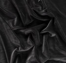 Samet bavlněný nepružný šedý