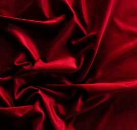 Samet bavlněný nepružný červený
