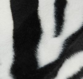 Metráž - imitace zvířecí srsti, zebra II.jakost