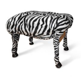 Metráž - imitace zvířecí srsti, zebra II.jakost