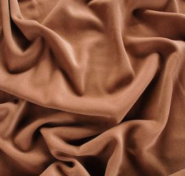 Flauš směs vlna/kašmír oříškově hnědá