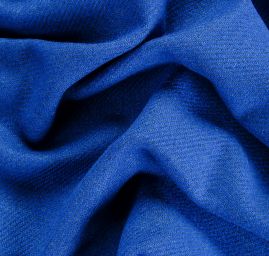 Vlněná kostýmová látka s vlasem nivea modrá