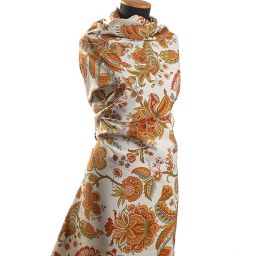 Pevnjěší bavlněná látka tisk s hrubší strukturou