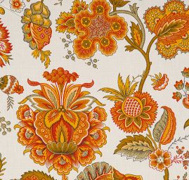 Pevnjěší  bavlněná látka tisk s hrubší strukturou