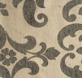 Žakárová látka imitace hedvábí ornament béžová