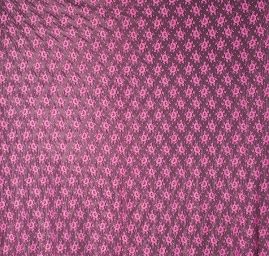 Pružná krajka motiv květů fialovorůžová