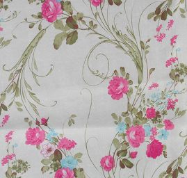 Organza romantický vzor květů